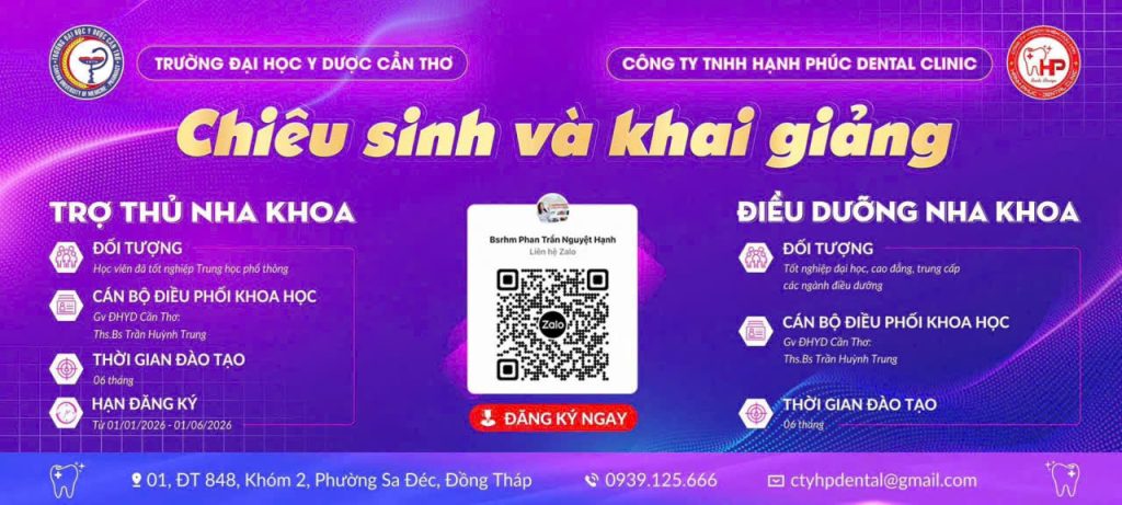 chiêu sinh và khai giảng lớp học tại nha khoa hạnh phúc